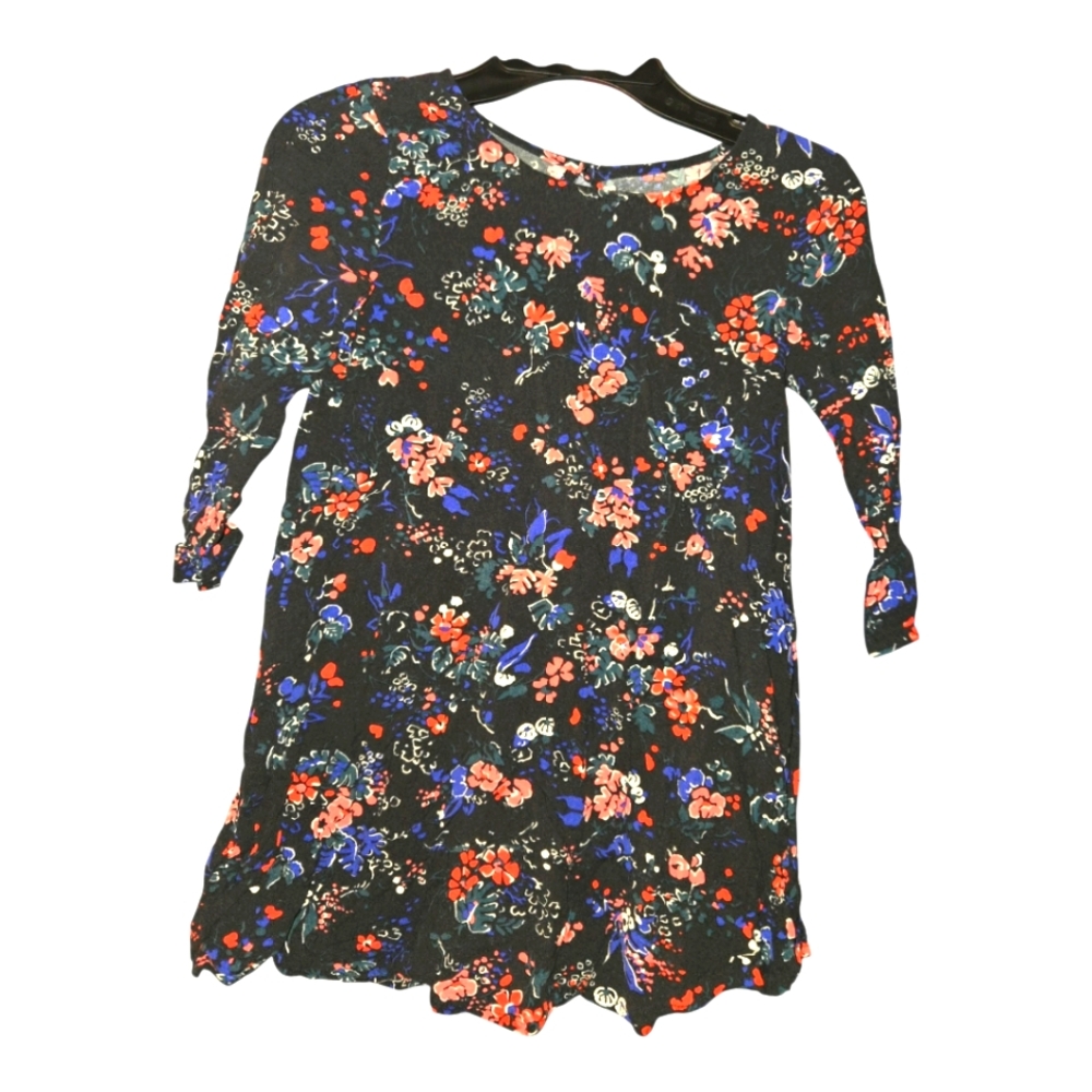 Old Navy Floral Girl's Dress Size 6-7 EUC